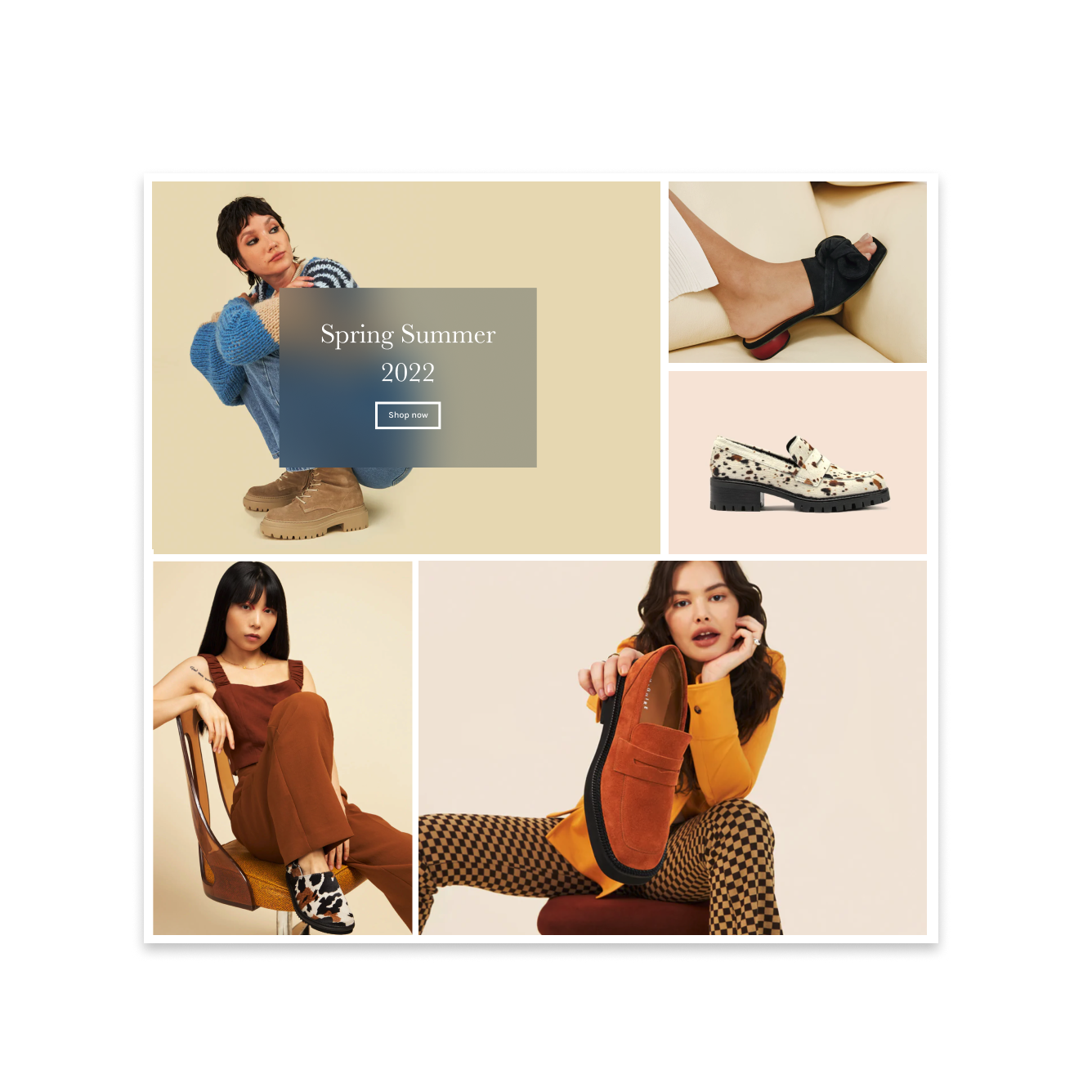 A layout made with the collage section
